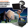 Maxsa Innovations Solar Security Video Camera and Spotlight - Black 44643-CAM-BK
